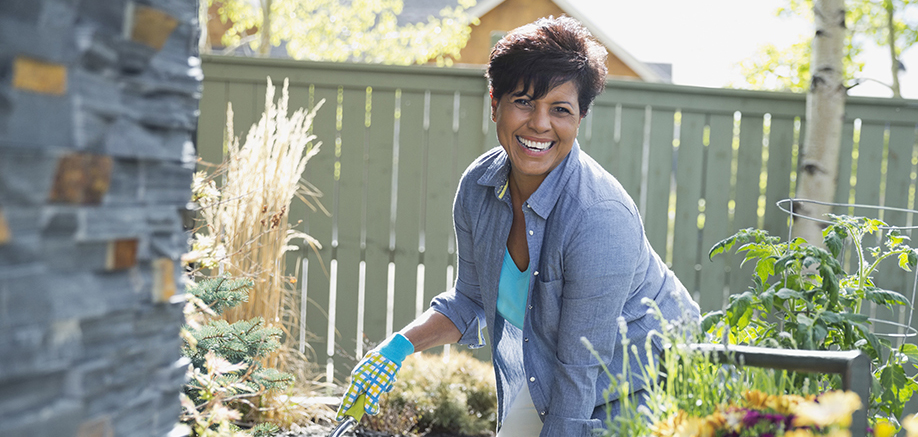 Women enjoying gardening